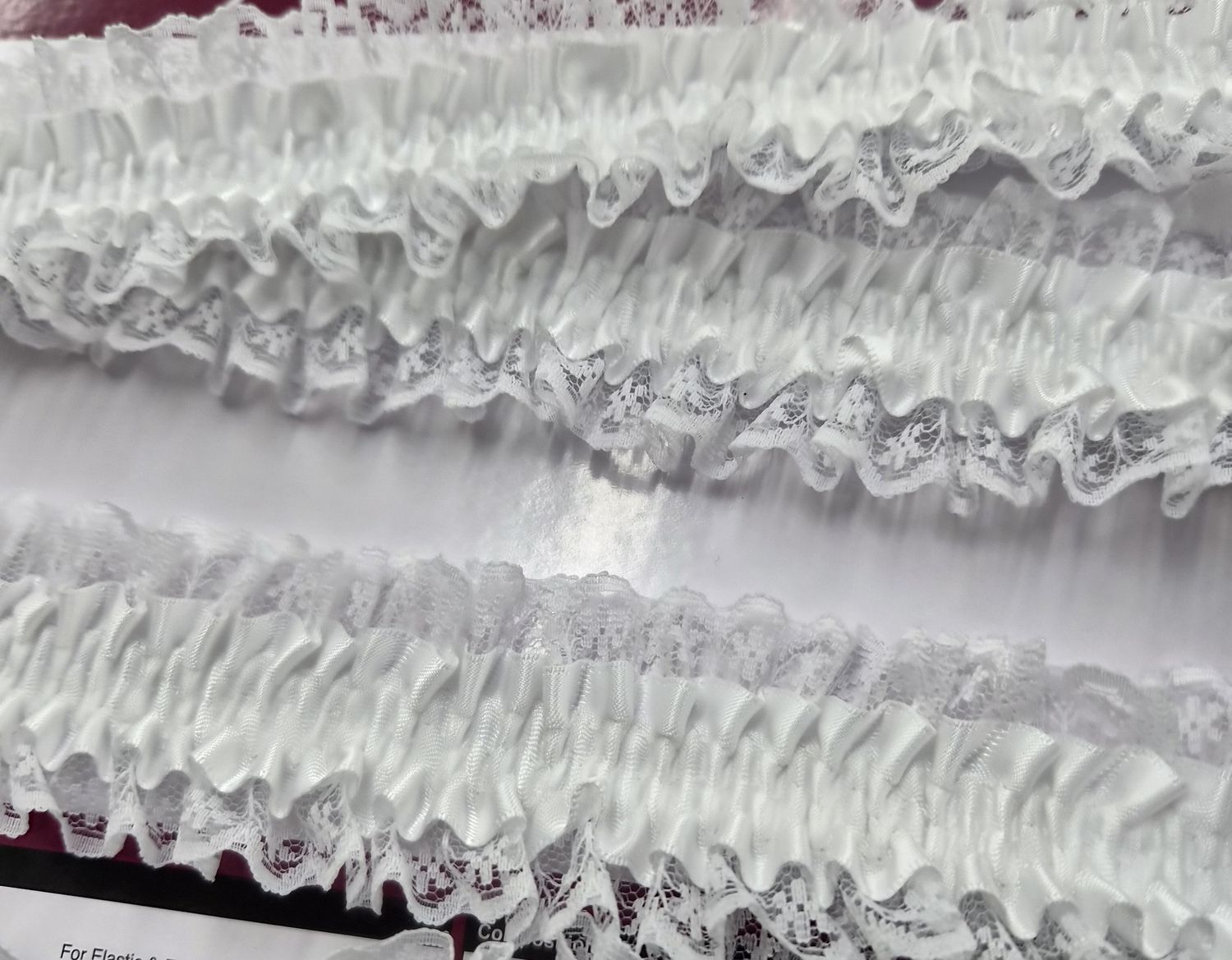 White Garter Price Per Metre