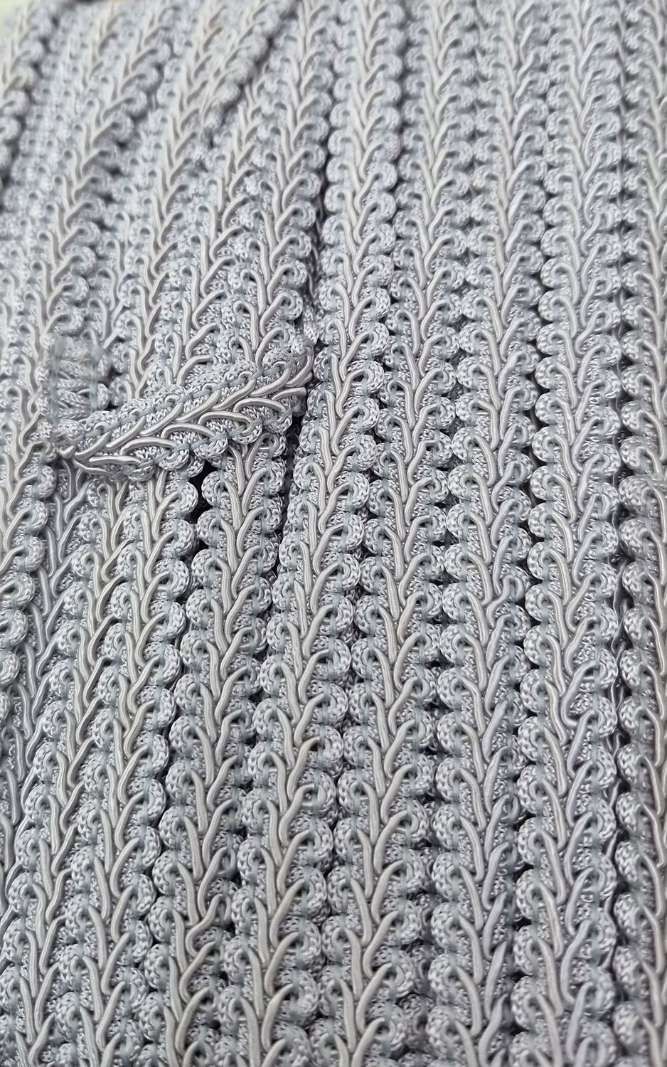 Upholstery Trim Silver, Price Per Metre