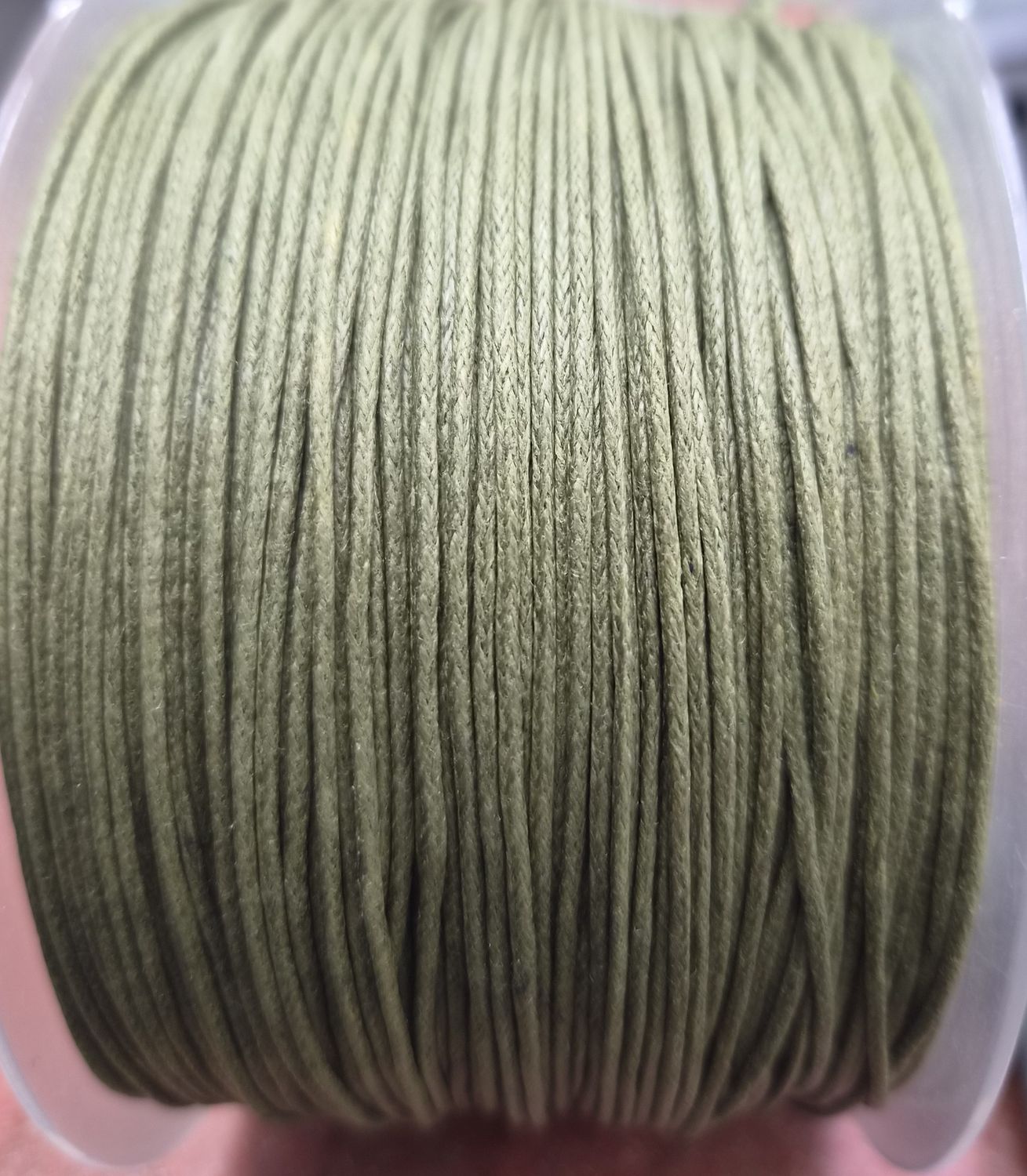 Waxed String Olive Per Metre 1mm