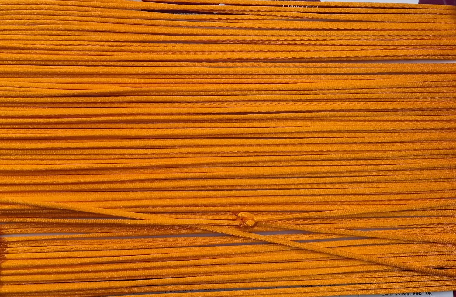 Neon Orange Thin Cord Priced Per Metre