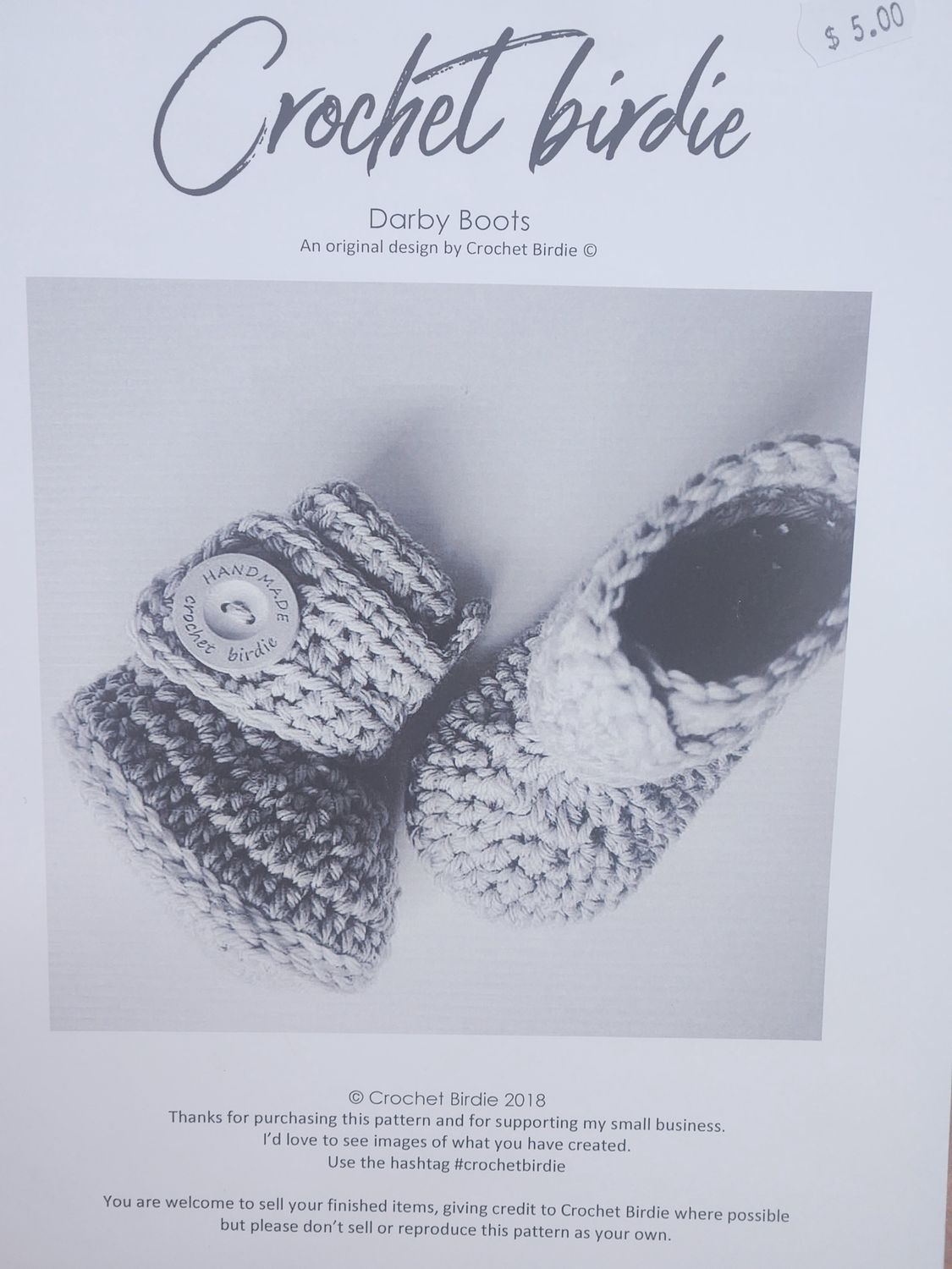 Darby Boots Pattern Crochet
