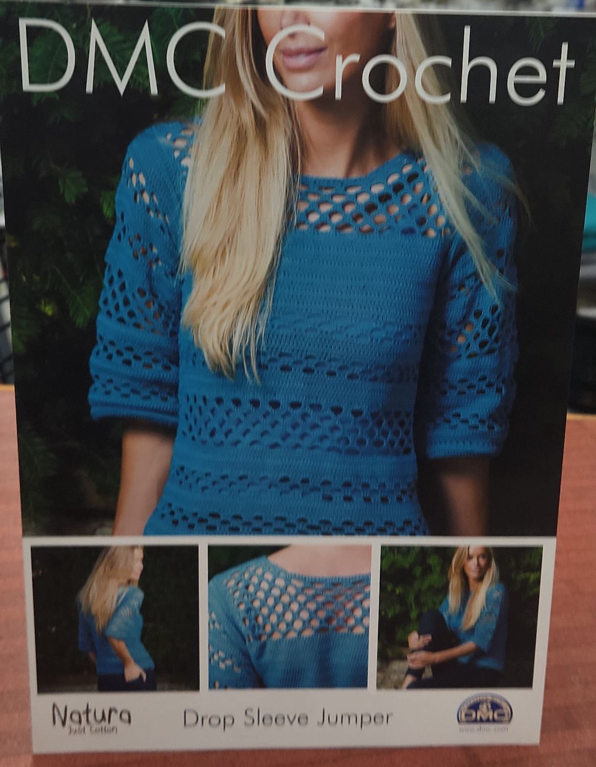 Dmc Crochet Pattern Drop Sleeve Jumper