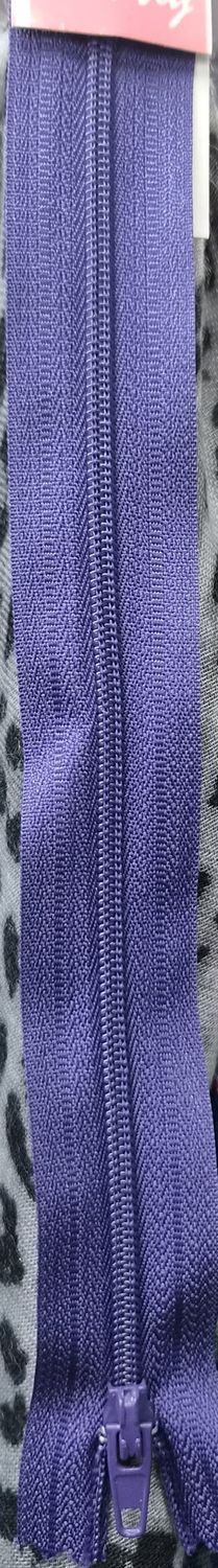 Dress Zip Purple 20cm