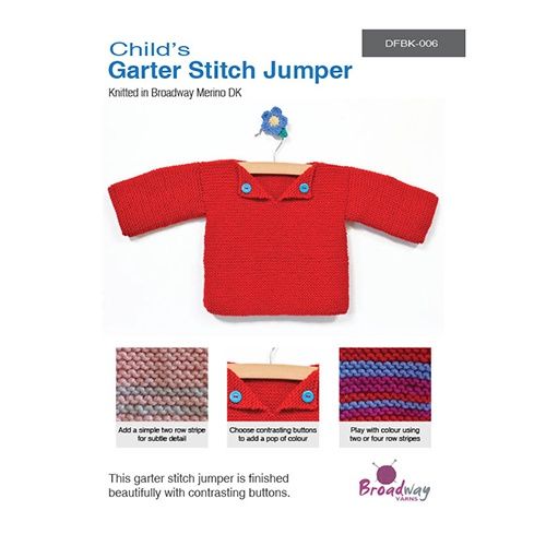 Garter Stitch Jumper Childrens Jumper