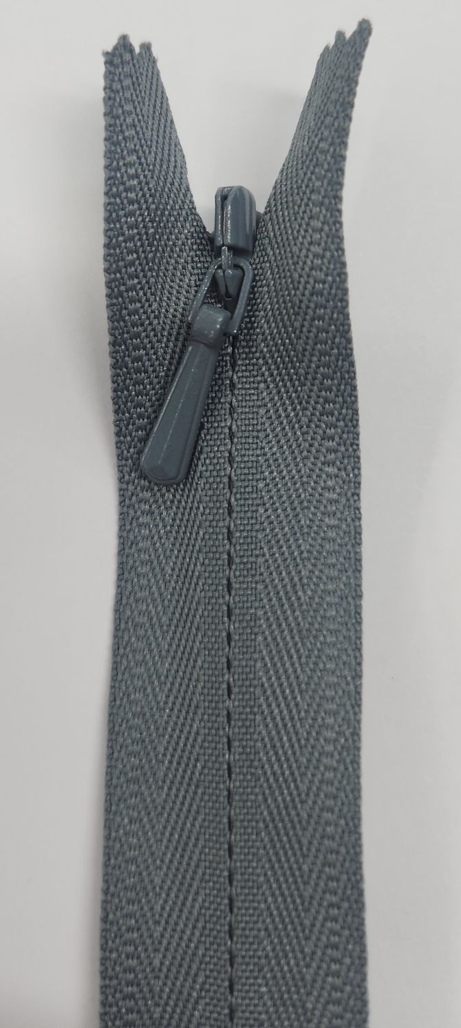 Invisible Zip 60cm Light Grey