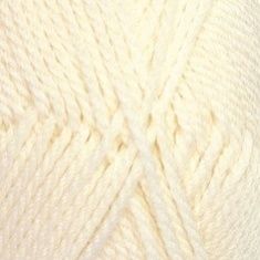 Crucci Luxury Crepe 8ply DK 50g 100m 100% Merino Wool White Shade 1