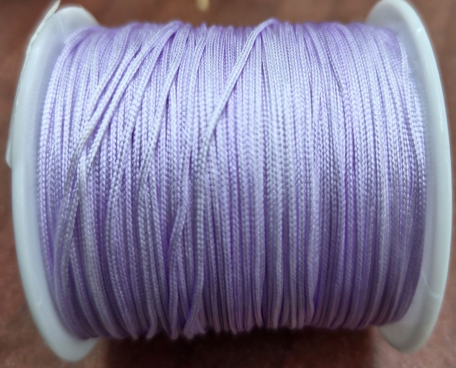 Nylon Jewellery Cord 0.8mm, Priced Per Metre - Pastel Violet