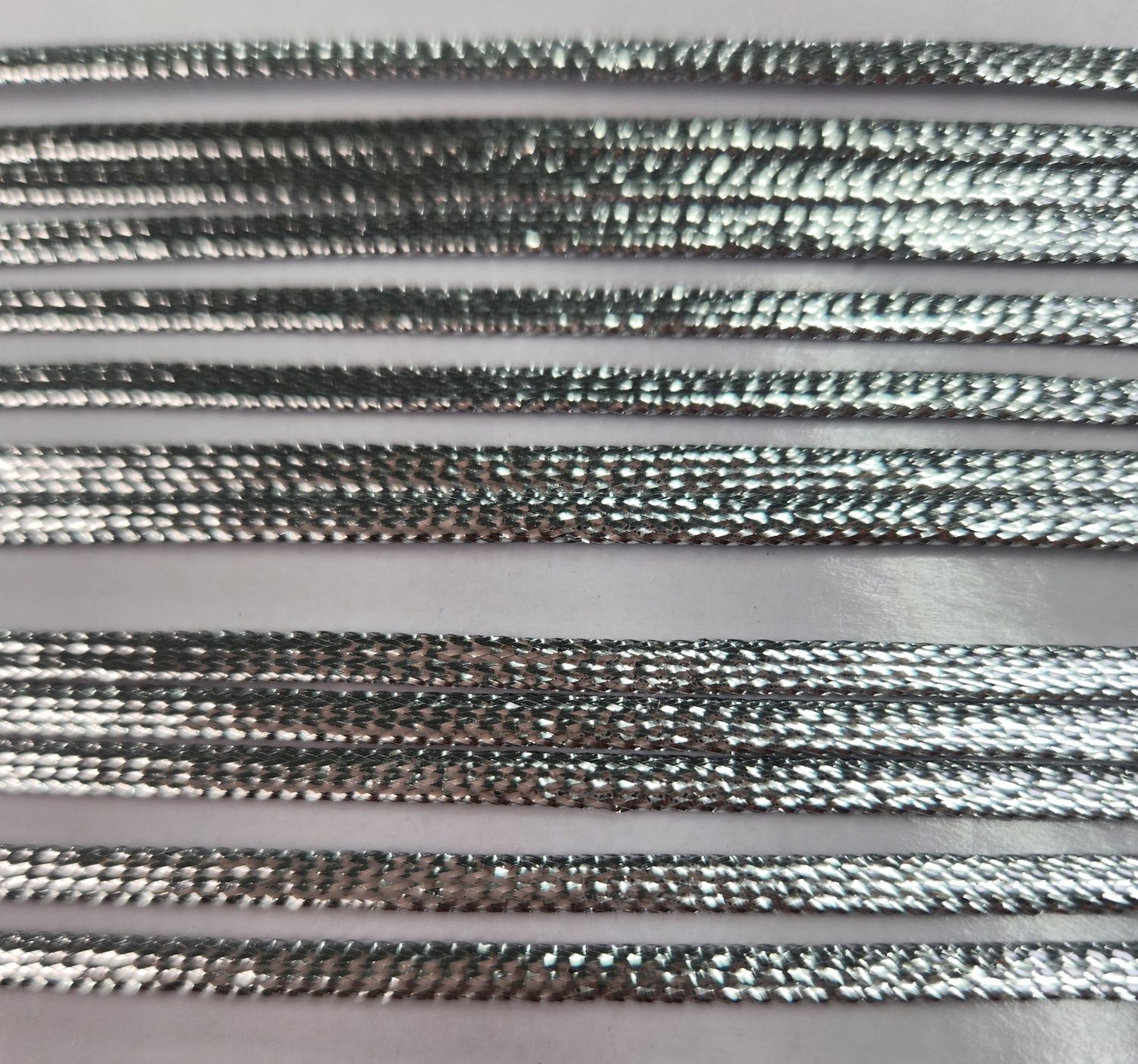 Silver Cord 4mm Cut Per Metre