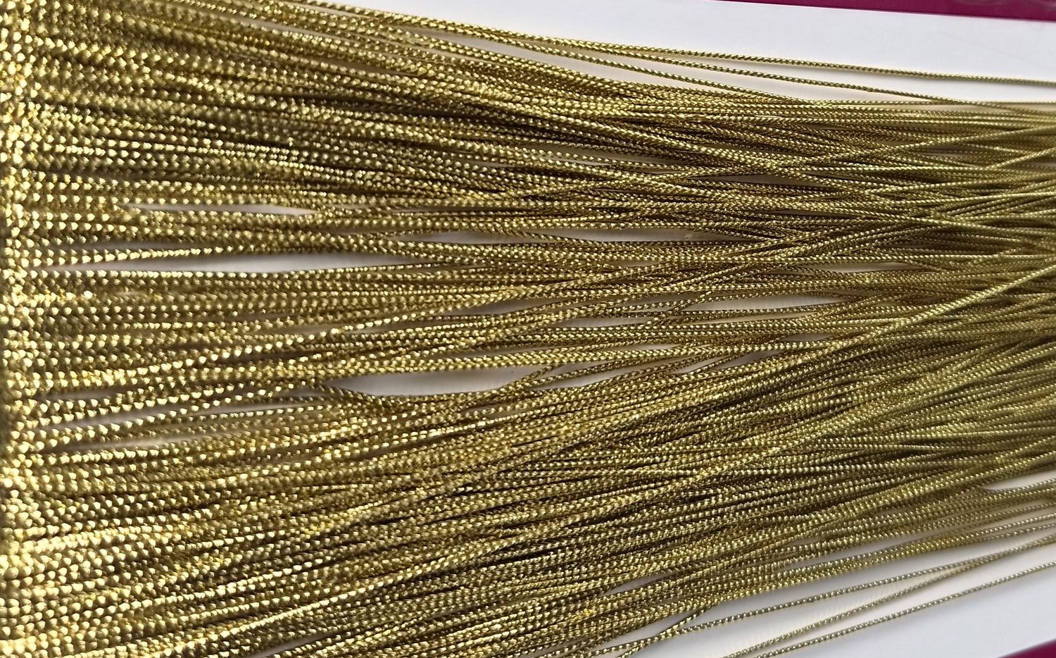 Gold Thin Cord 1mm Metallic, Twised, Priced Per Metre