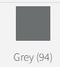 Chunky Zip 30-35cm Grey