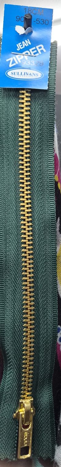 Jean Zip - 18cm Green