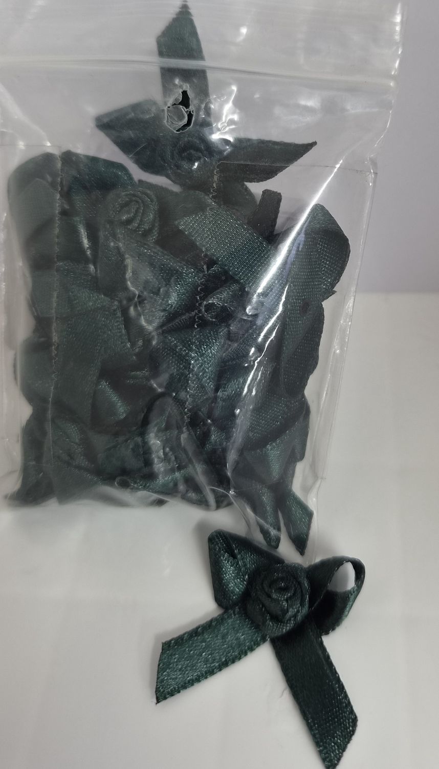 Large Forest Green Bows - Each