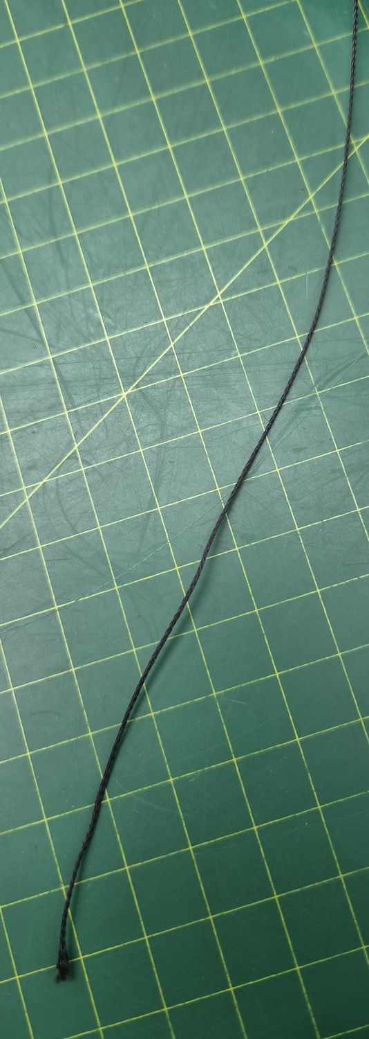 Black Marine Cord Polyester .5, Price Per Metre