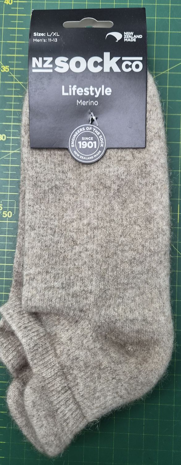 NZ Lifestyle Merino Sock - Colour Natural - L/XL
