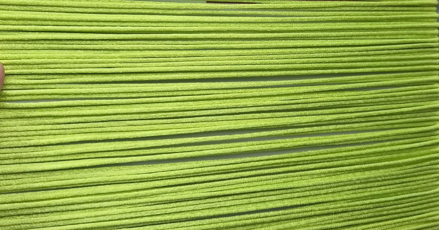 Lime Green Thin Cord, Priced Per Metre