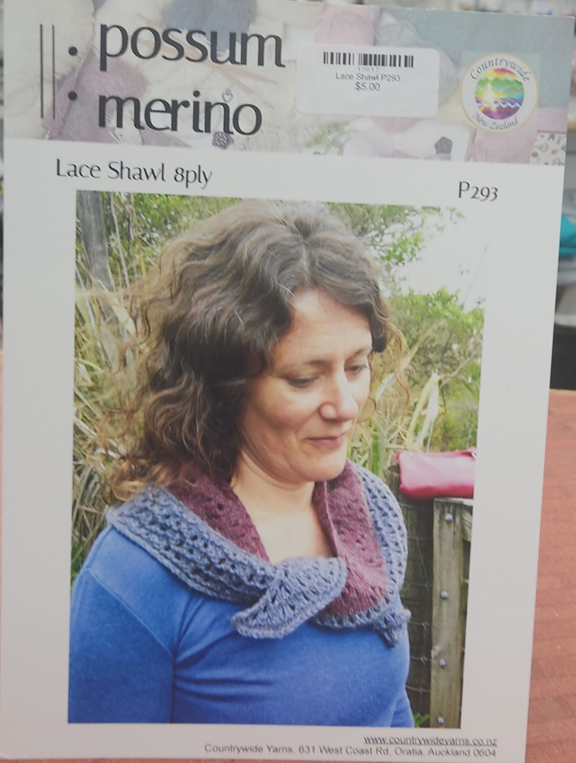 CW Pattern for Lace Shawl P293