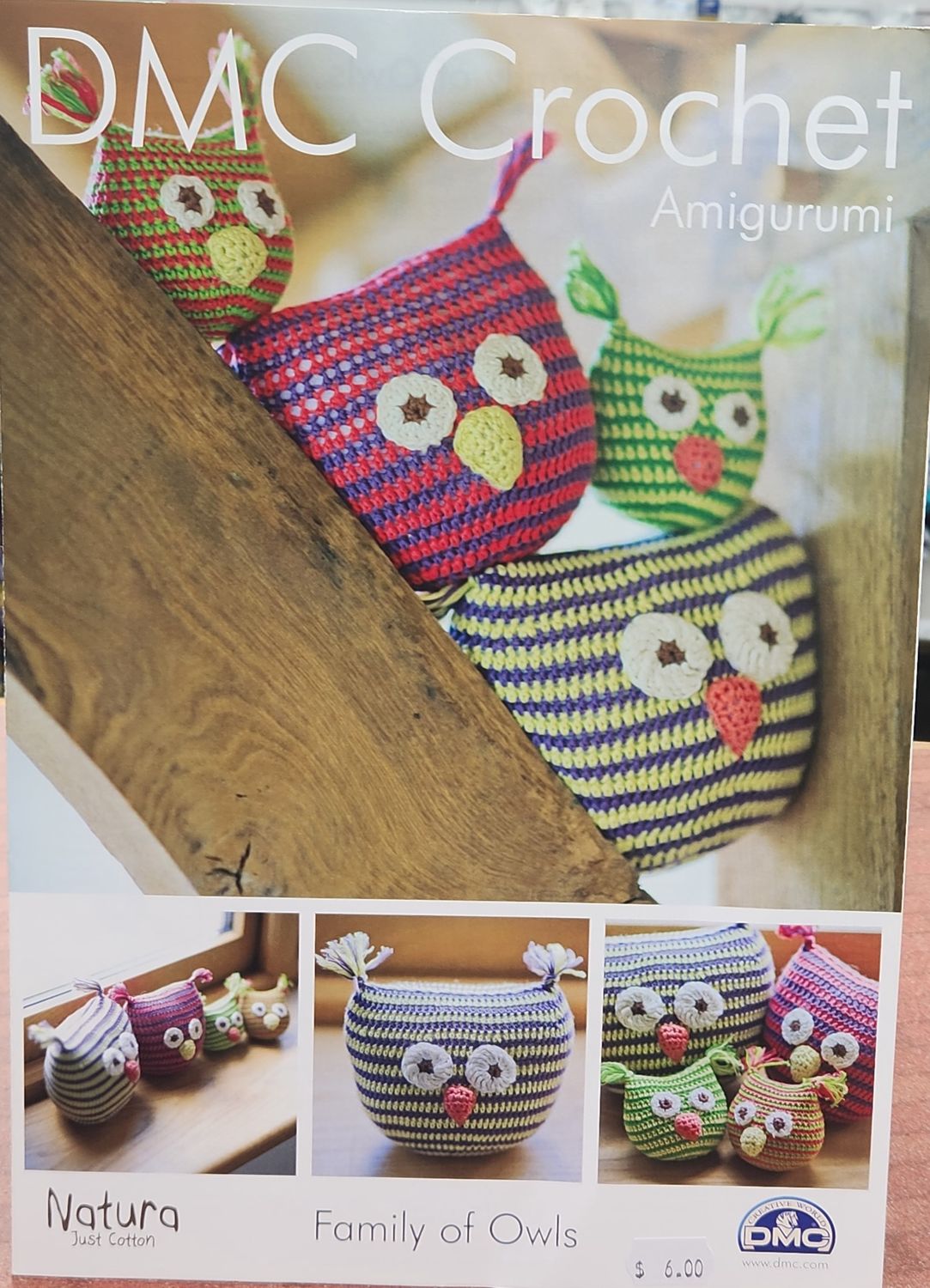 Dmc crochet pattern family of owls