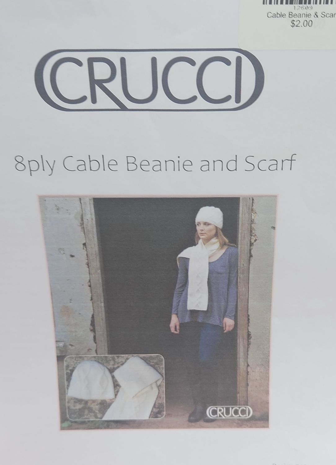 Crucci Cable Beanie &amp; Scarf