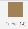 Dress Zip 55cm Camel