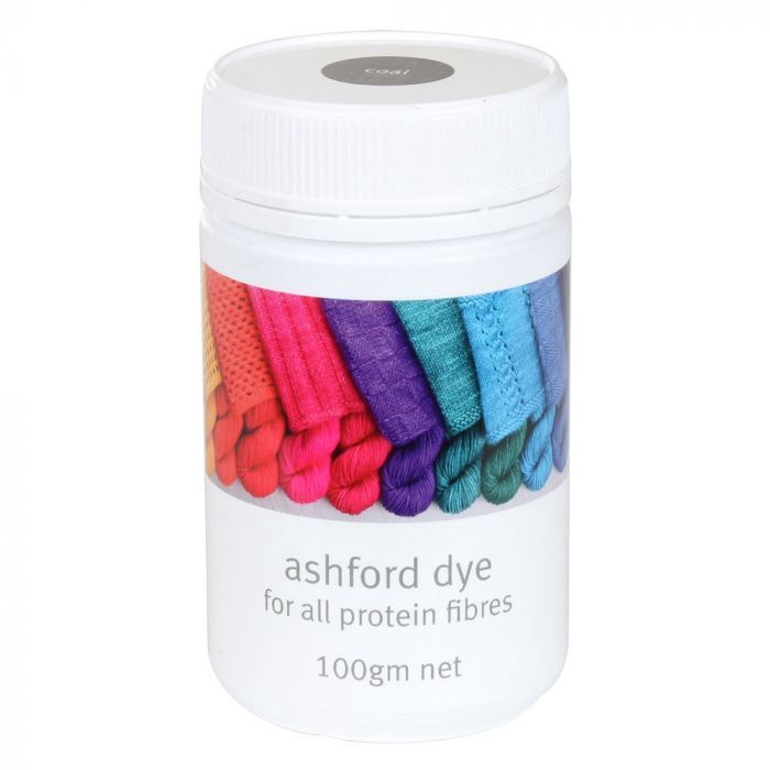 Ashford Dye - All Protein Fibres - Coal - 10gm