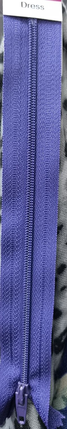 Dress Zip - Purple 18cm