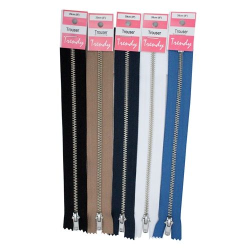 Trouser Zip 18cm Black