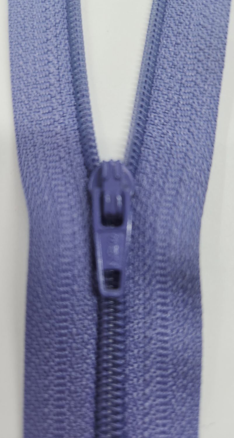 Nylon Zip  45cm Purple