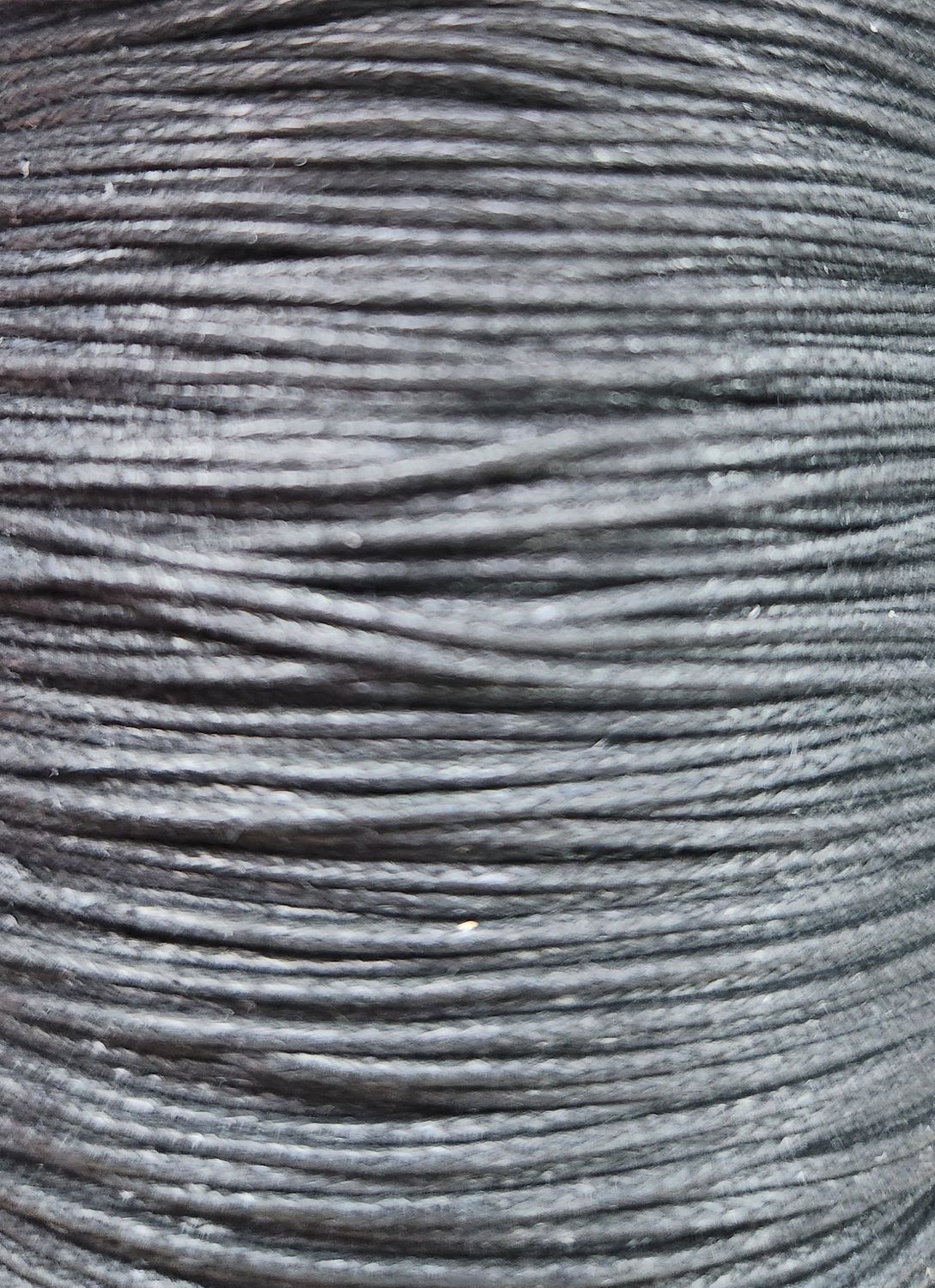 Waxed String Black 1mm width Per Metre