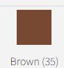 Dress Zip 55cm Brown