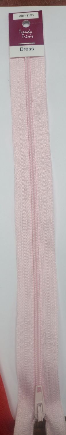 Dress Zip 25cm Pink