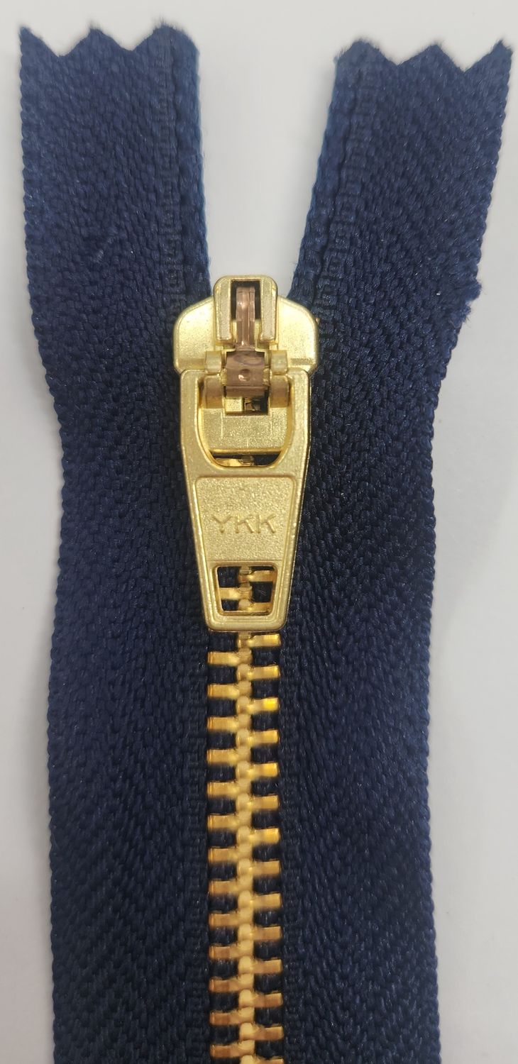 Metal Close Ended Zip 75cm Navy