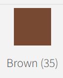 Trouser Zip Brown 18cm