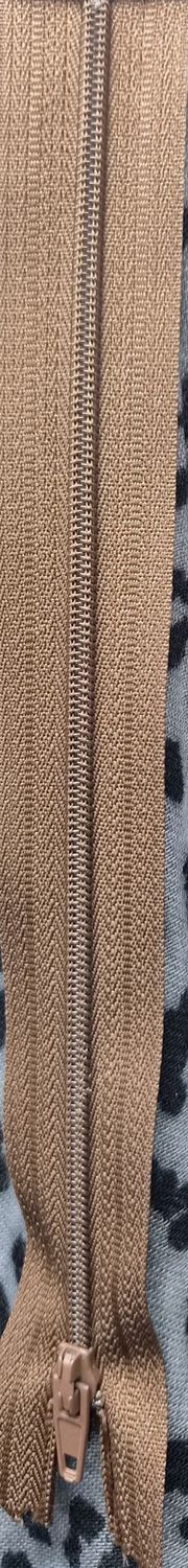 Dress Zip - 20cm Mid Brown
