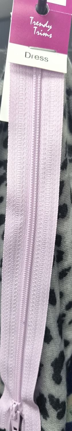 Dress Zip Lilac 18cm