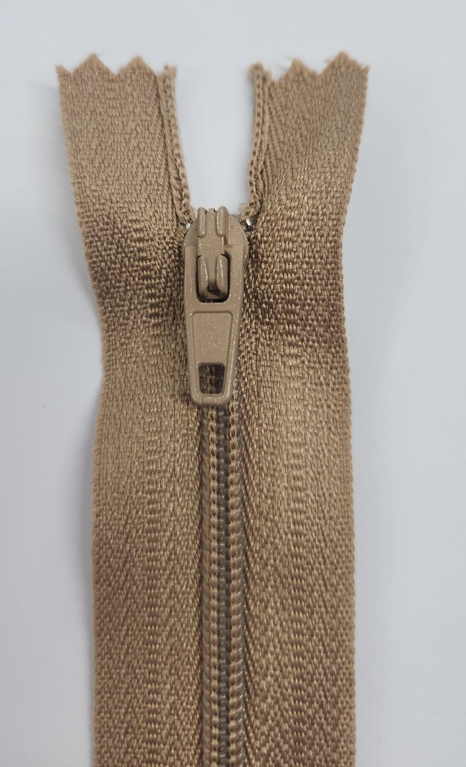 Dress Zip - 45cm Light Brown