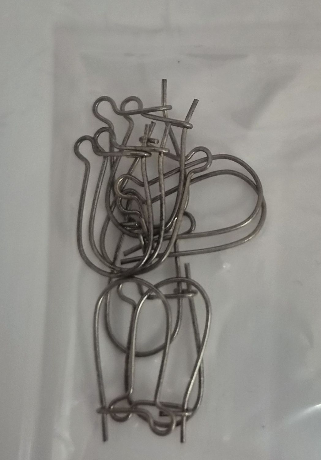 Silver Kidney Wires Each