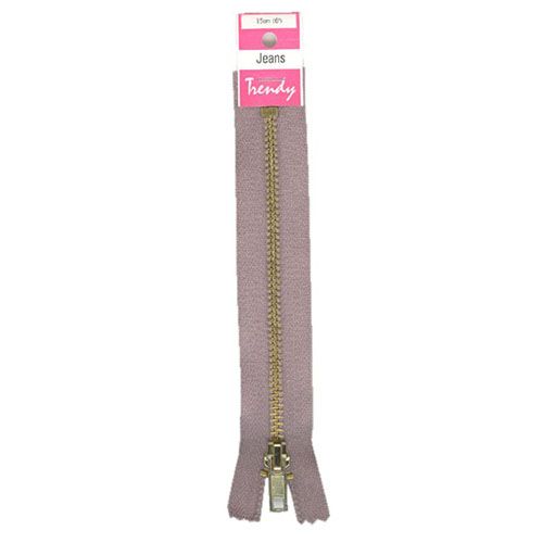 Navy 25cm Jean Zip