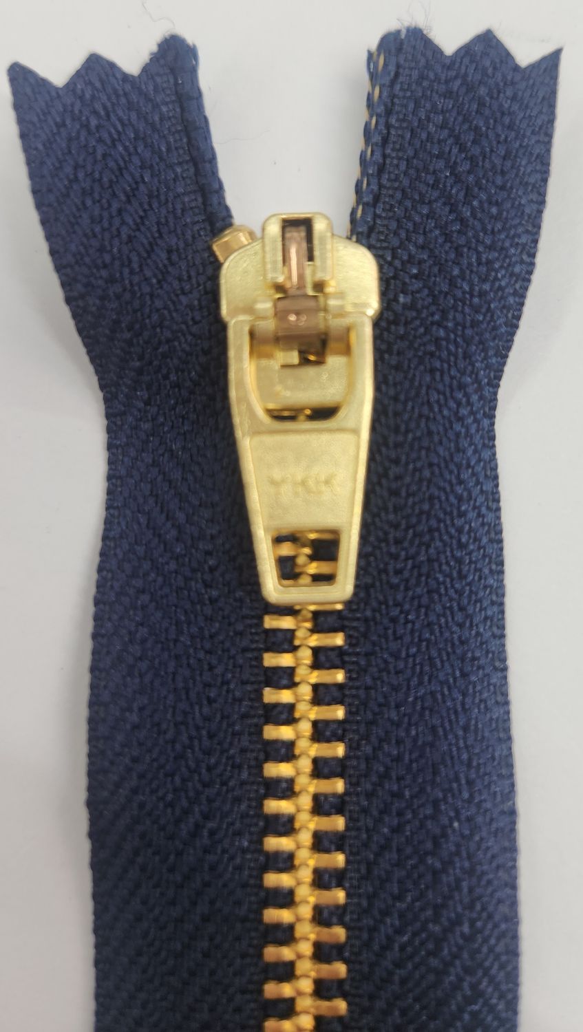 Metal Close Ended Zip 60cm Navy