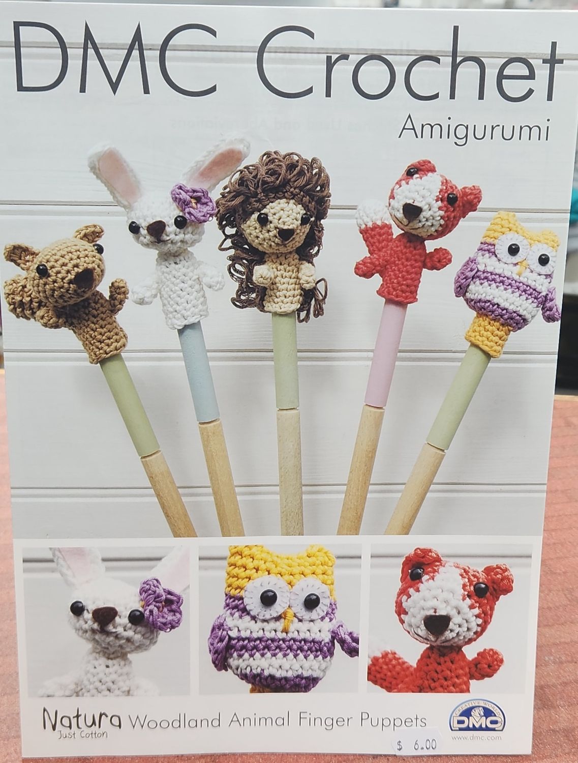 DMC Crochet Amigurumi Finger Puppets 15216L/2