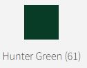 Open Ended Zip Hunter Green 18cm