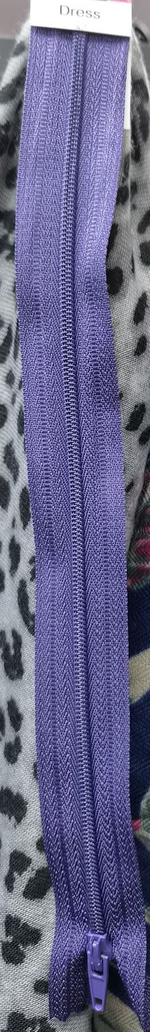 Dress Zip - Purple 25cm