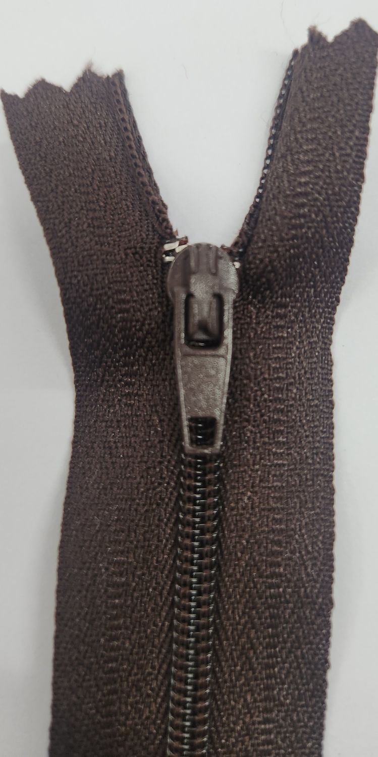 Dress Zip - Dark Brown 30cm