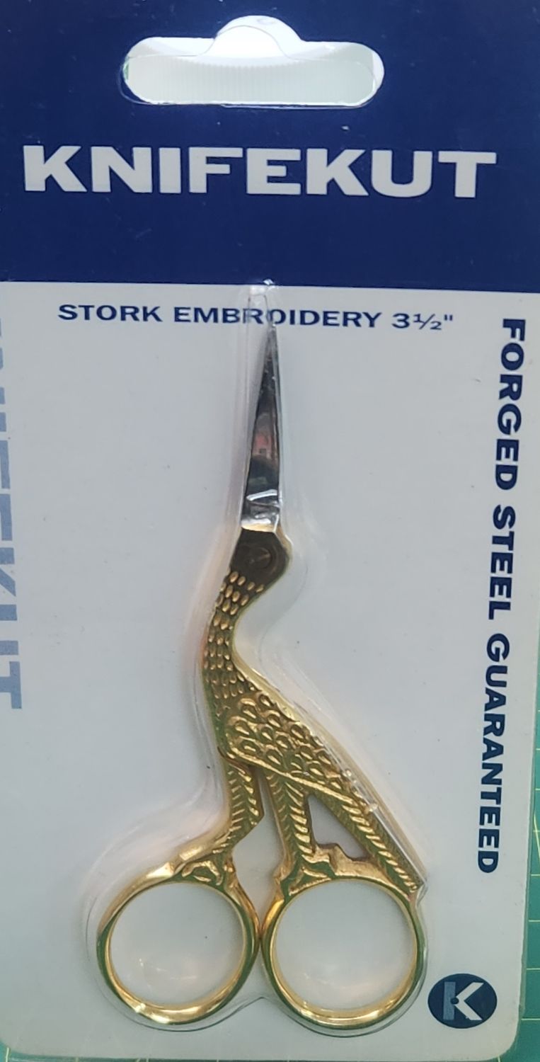 Knifekut Stork Embroidery Scissor 3.5 inches