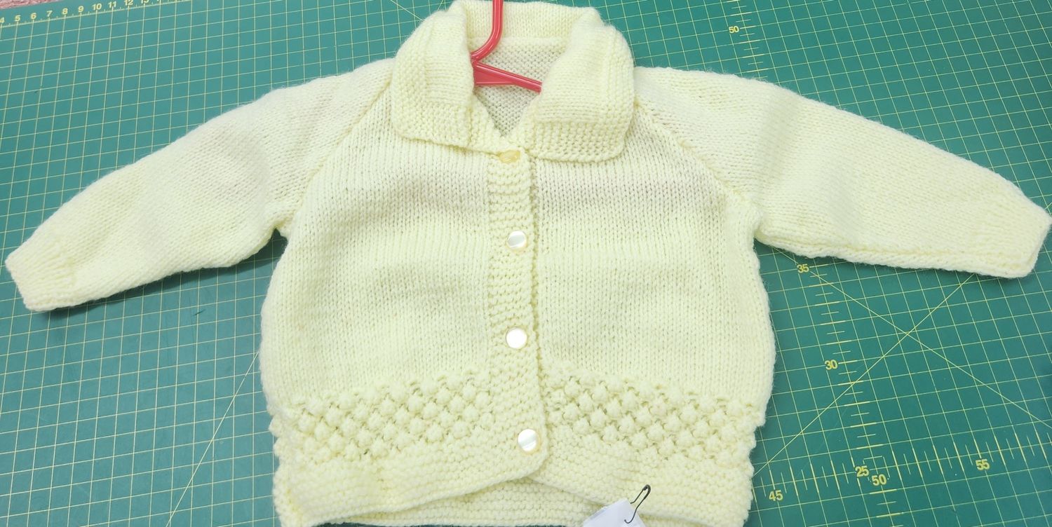 Cardigan 0-3months, Lemon