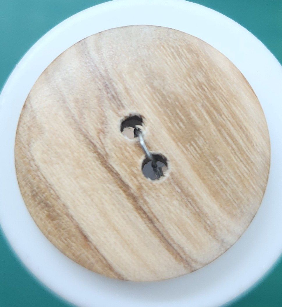 Wooden Button 36L, Sold Individually