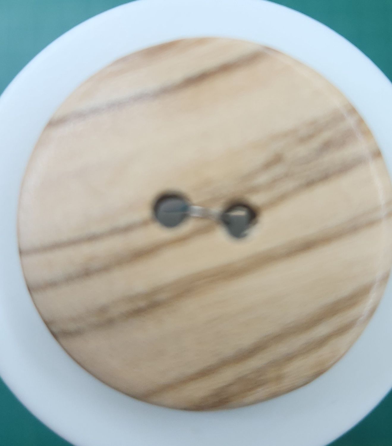 Wood Button Large 44L Size, Each