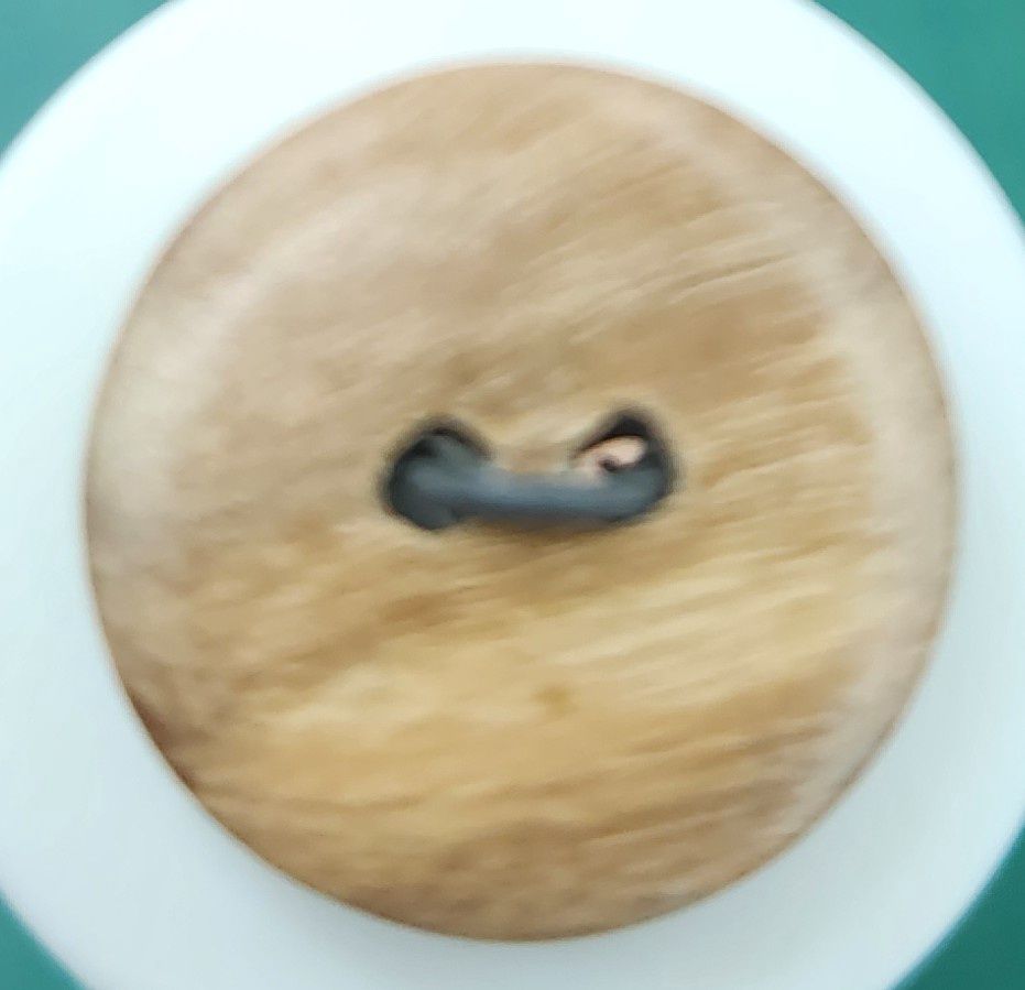 Wood Button Size 24L, Each