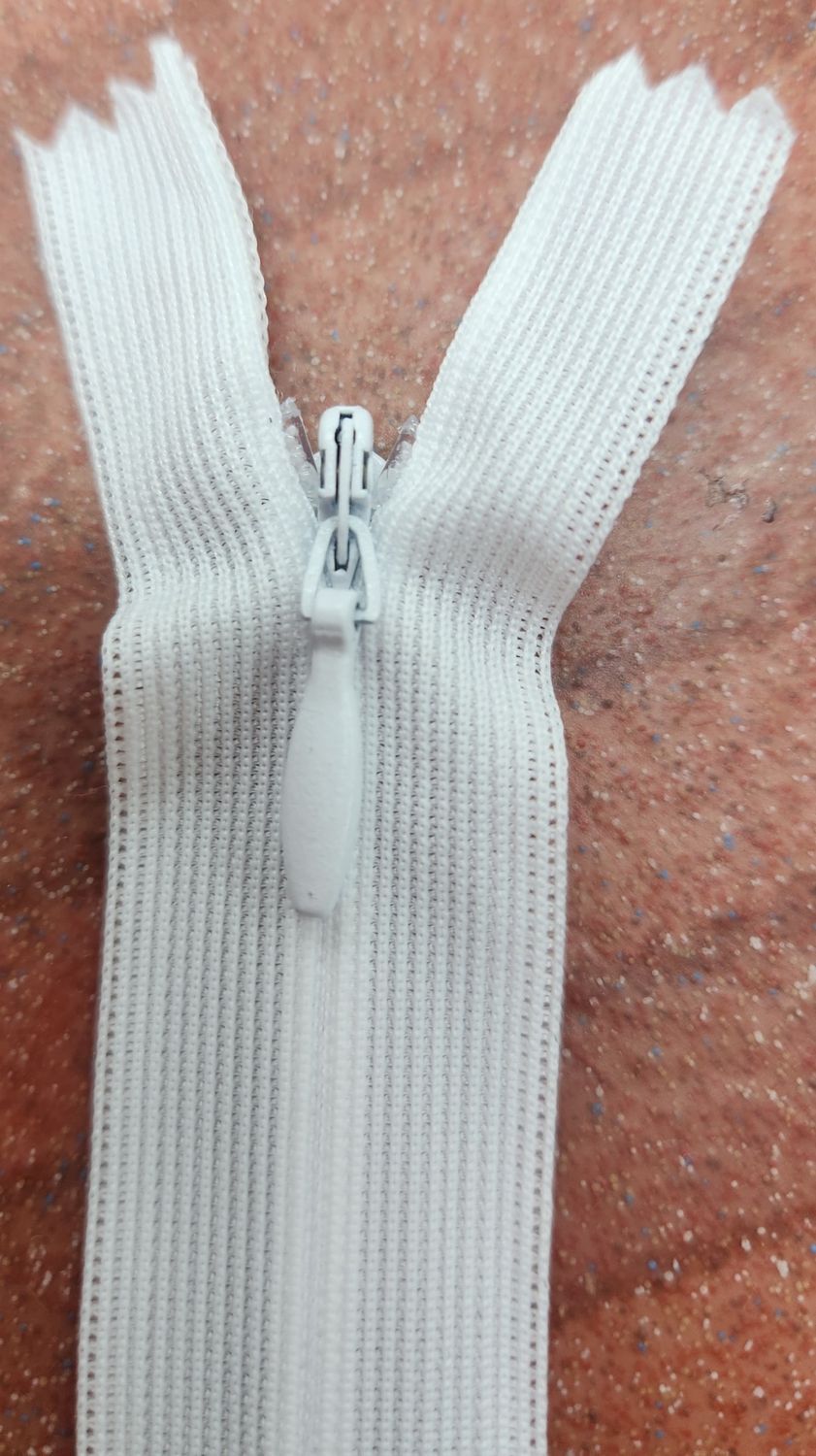 Zip - Invisible 40-45cm White