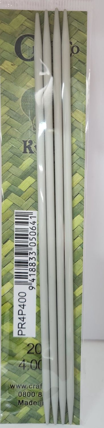 Kwik Knit Double Pointed Needles Aluminum Set of 4 - 20cm 4.0mm