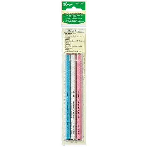 Clover Water Soluable Pencil x 3 Pack
